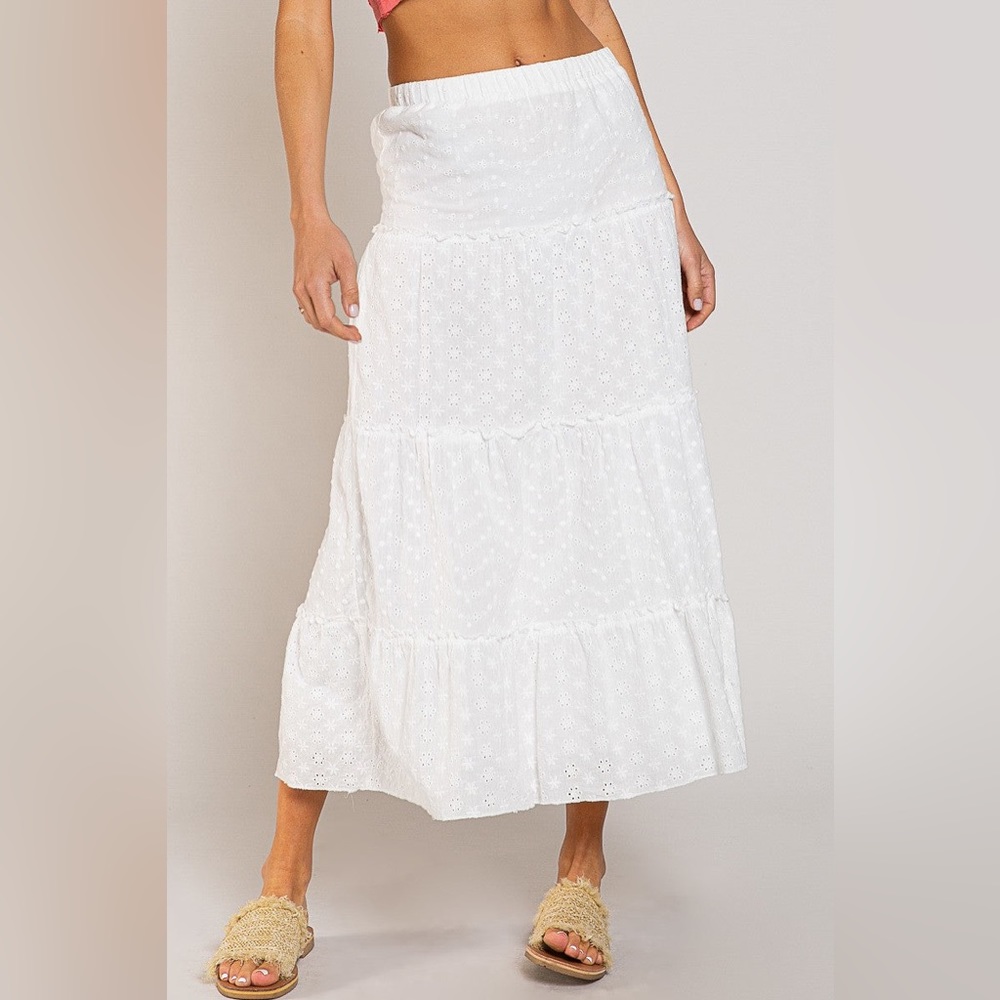 White Lace Skirt